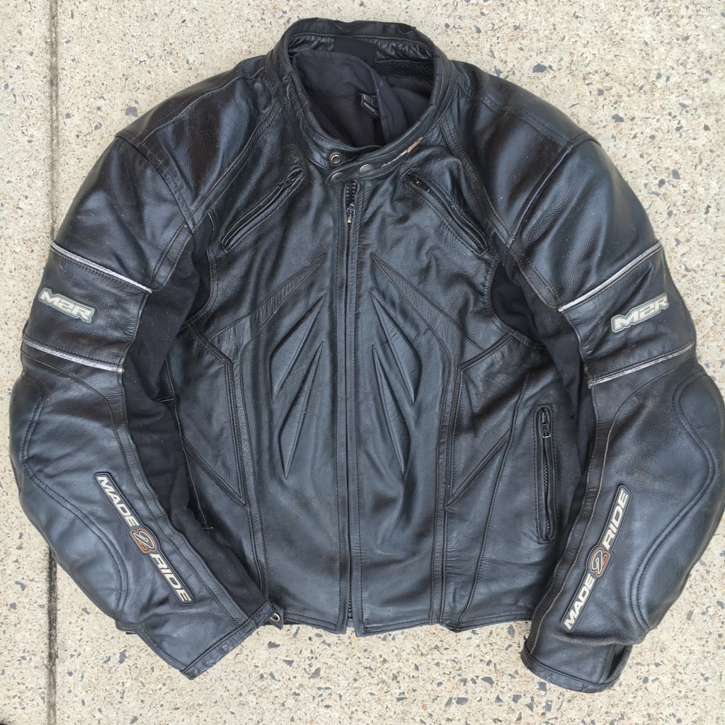 After shot of M2R leather jacket.