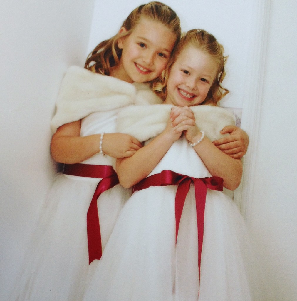 Satin and Organza, made to measure, flowergirl dresses.