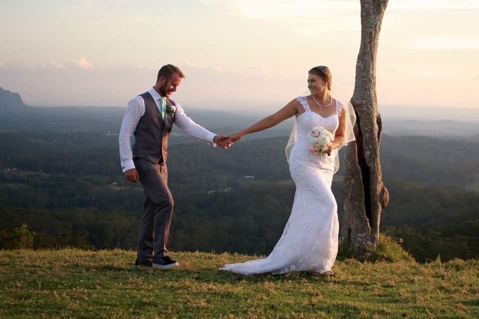 The Bride and Groom on the big day.